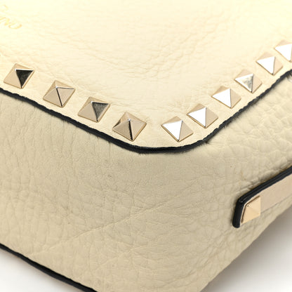 Valentino Garavani Grained Calfskin Rockstud Camera Crossbody Bag Ivory 10 of 12
