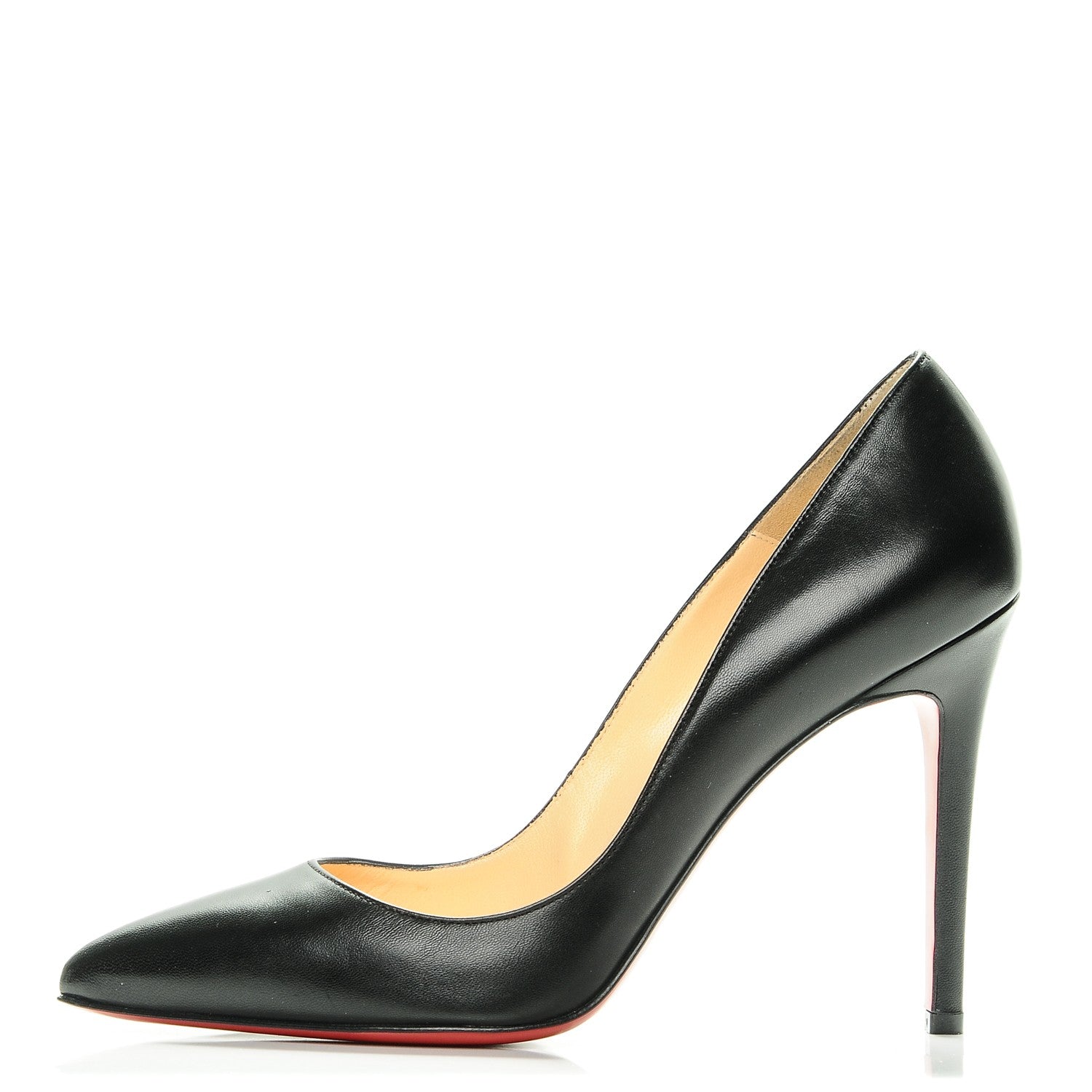 Christian Louboutin Kid Pigalle 100 Pumps 39 Black 1 of 7