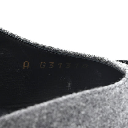 Chanel Tweed Patent Cap Toe CC Slingback Pumps 36.5 Gray 9 of 10