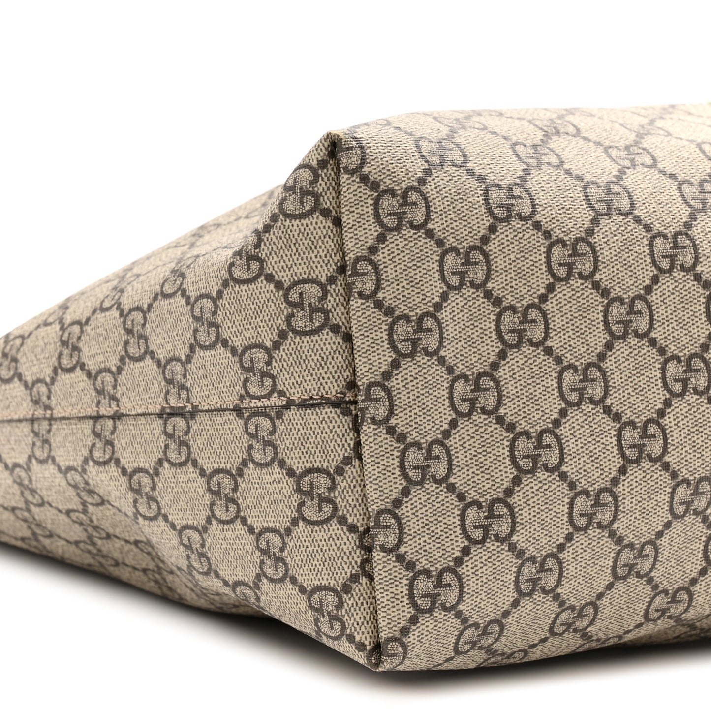 GG Supreme Monogram Medium Ophidia Shopping Tote Brown