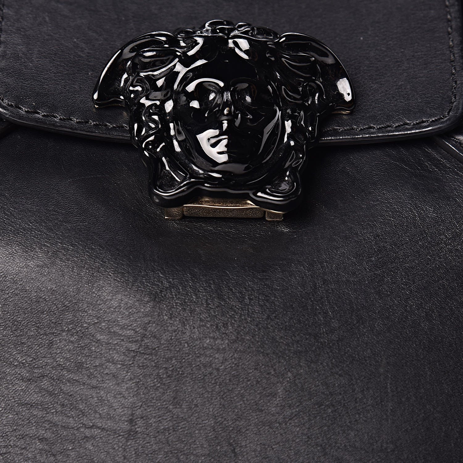 Versace Calfskin Large Palazzo Empire Bag Black 35 of 40