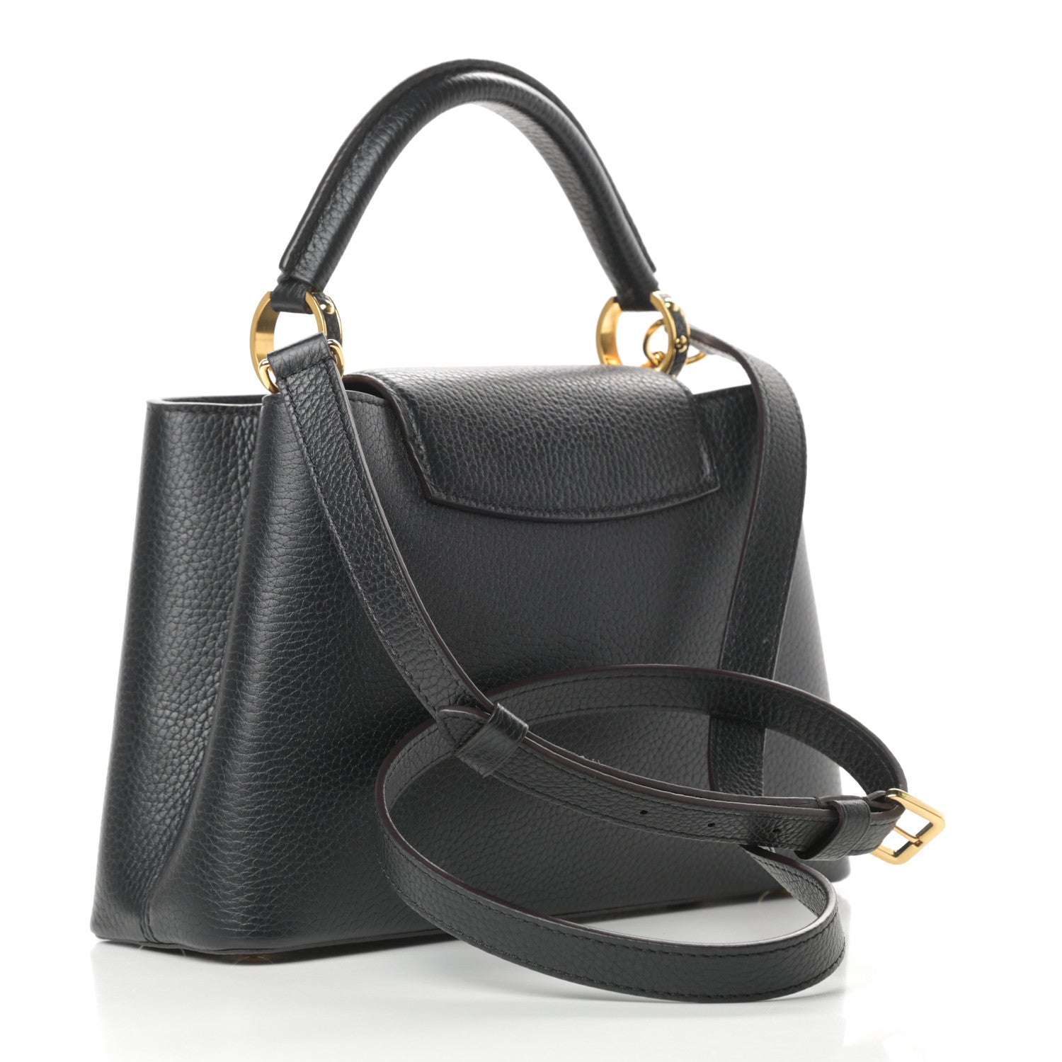 Louis Vuitton Taurillon Capucines BB Black 3 of 11