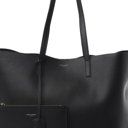 Saint Laurent Calfskin Large Shopping Tote Black 9 of 11