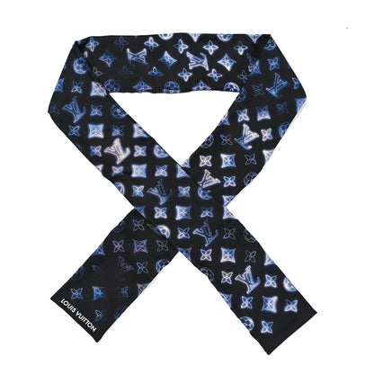 Louis Vuitton Silk Monogram Flight Mode Bandeau Blue 1 of 6