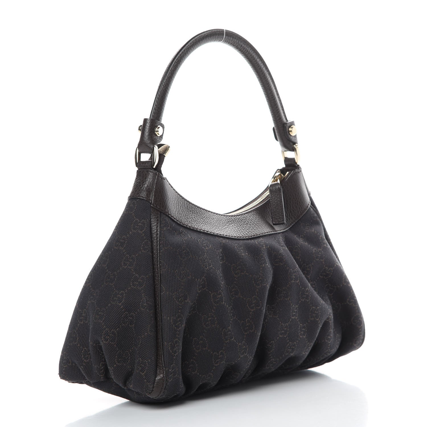 Gucci Monogram D Ring Hobo Dark Brown 3 of 13
