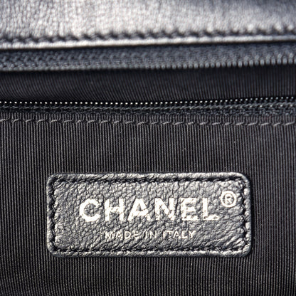 Chanel Lambskin Quilted Jumbo Cuba Color Flap Black 6 of 9