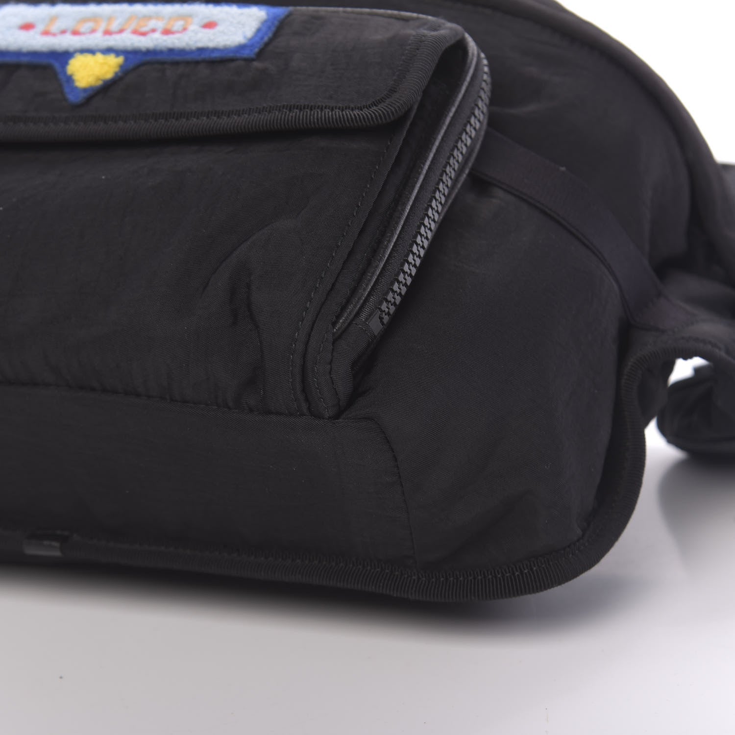 Gucci Nylon 80s Logo Patch Belt Bag Black 10 of 10