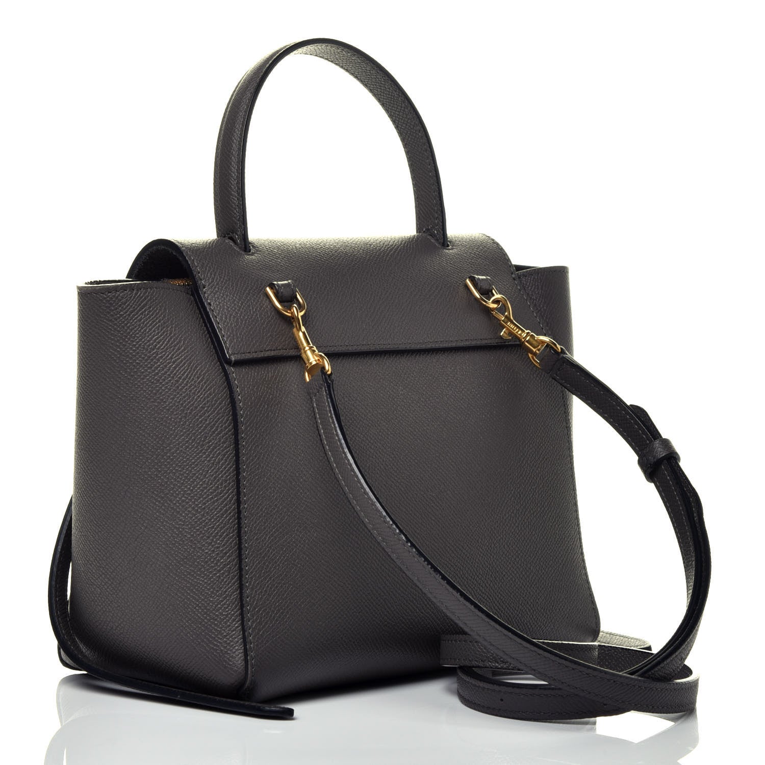 Celine Grained Calfskin Nano Belt Bag Grey 3 of 8