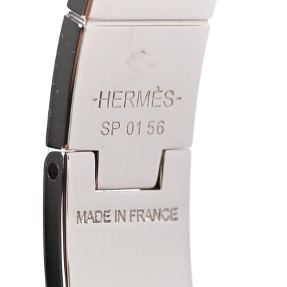 Hermes Lizard Charniere Cuir Narrow Hinged Bracelet S Vert Moyen 4 of 4