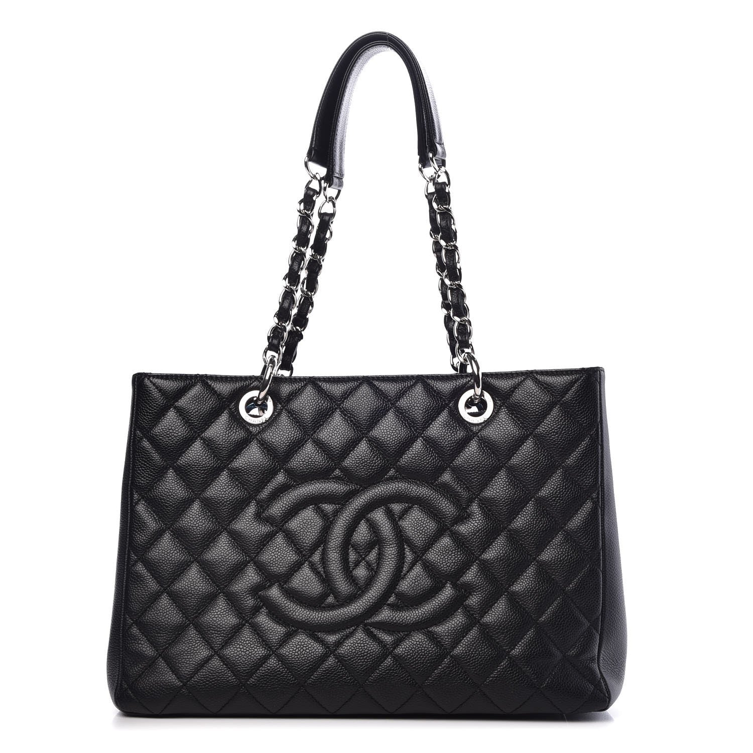 Chanel Caviar Quilted Grand Shopping Tote GST Black 1 of 8