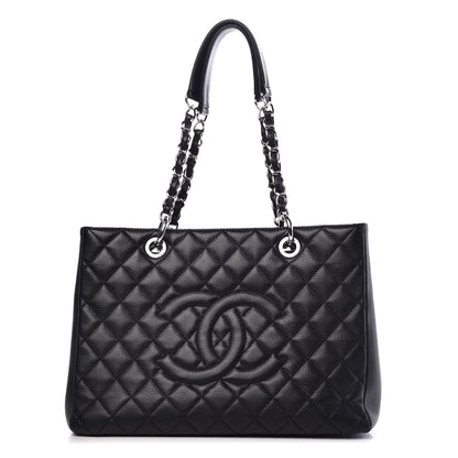 Chanel Caviar Quilted Grand Shopping Tote GST Black 1 of 8