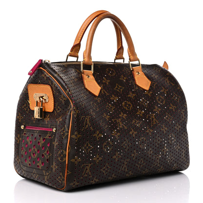 Louis Vuitton Monogram Perforated Speedy 30 Fuchsia 3 of 14