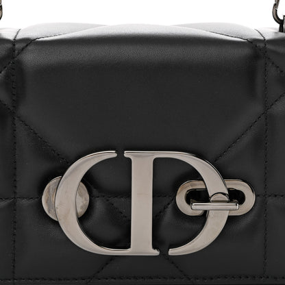 Christian Dior Lambskin Maxi Cannage Small 30 Montaigne Chain Top Handle Bag Black 8 of 11