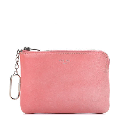 Celine Lambskin Solo Coin Card Case Cloudy 1 of 11