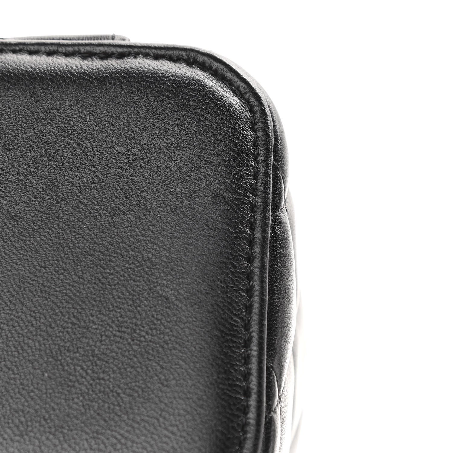 Chanel Lambskin Quilted Small Top Handle Vanity Case With Chain Black 11 of 14