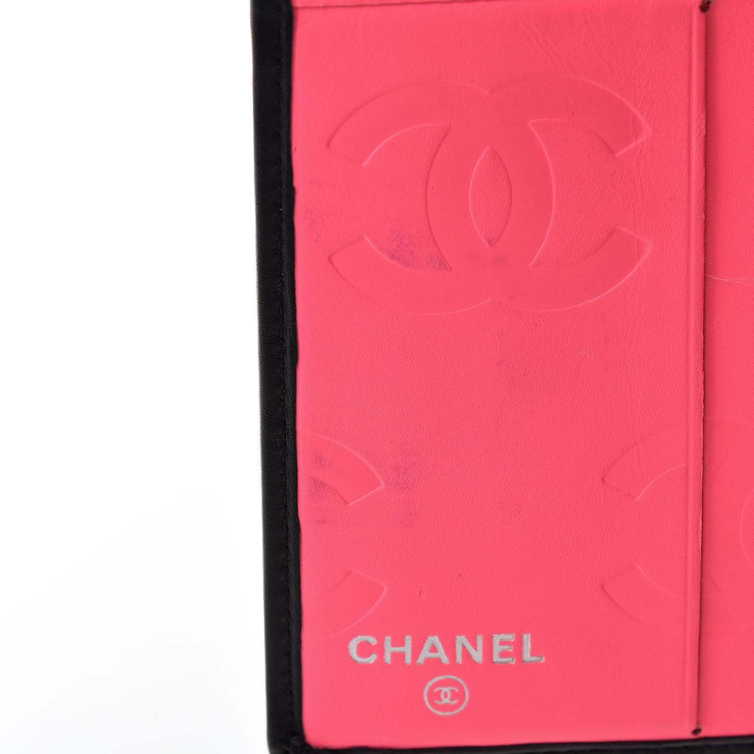 Chanel Calfskin Quilted Cambon Bi-Fold Wallet Black White 10 of 12