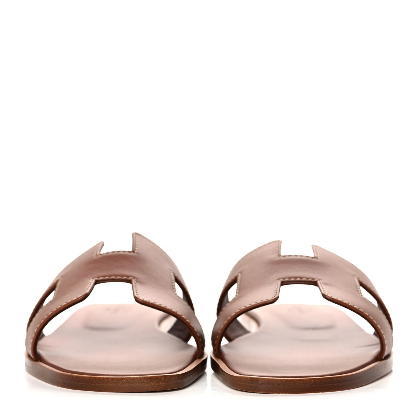 Box Calfskin Oran Sandals 35.5 Gold