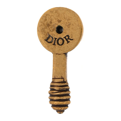 Christian Dior Metal J'Adior Earrings Aged Gold 4 of 4