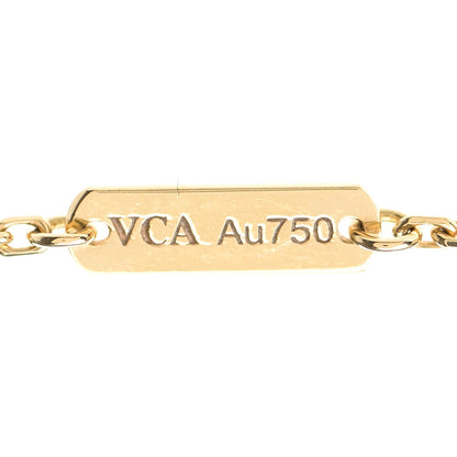 Van Cleef & Arpels 18K Yellow Gold Mother of Pearl Vintage Alhambra Pendant Necklace 5 of 6