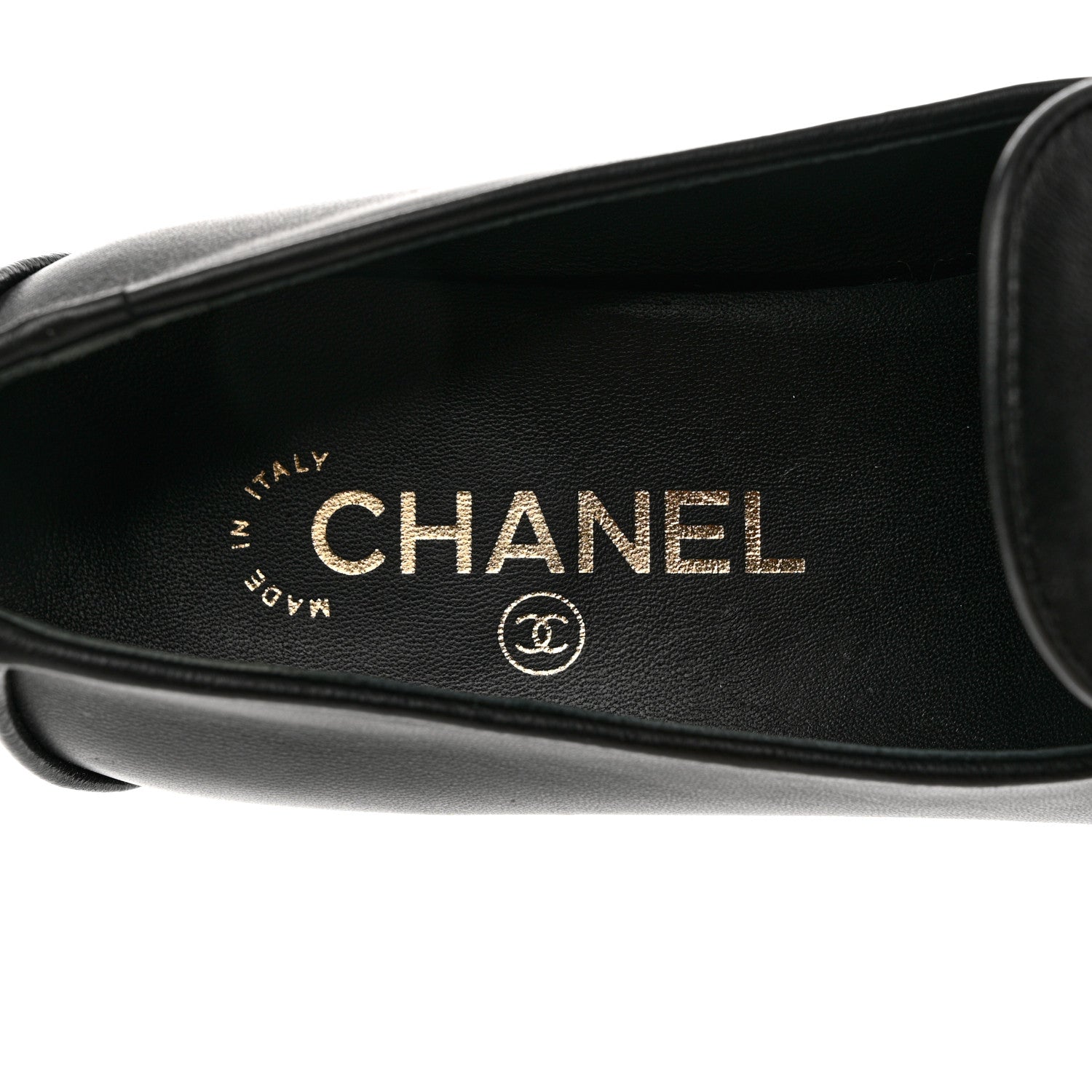 Chanel Lambskin Quilted Boy Loafers 38 Black 8 of 12