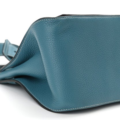 Hermes Taurillon Clemence Jypsiere 34 Blue Jean 8 of 13