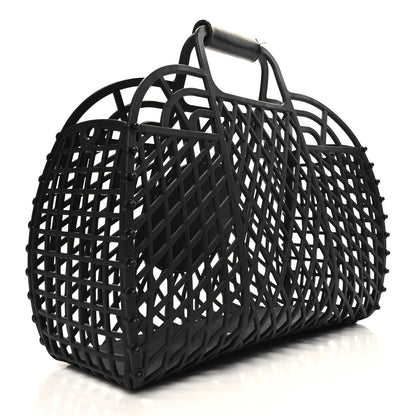 Fendi Recycled Plastic Vitello Liberty Matte Medium Fendi Basket Black Miele Scuro 3 of 12