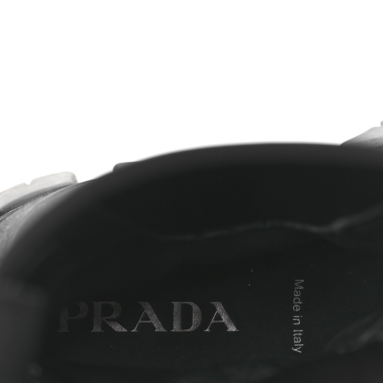 Prada Re-Nylon Gabardine Rubber Triangle Logo Womens Monolith 55mm Ankle Boots 38 Black 9 of 11