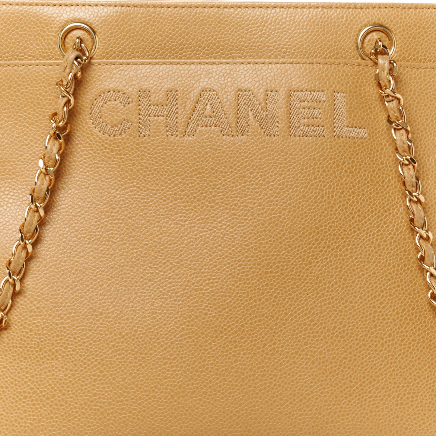 Caviar Shoulder Bag Beige