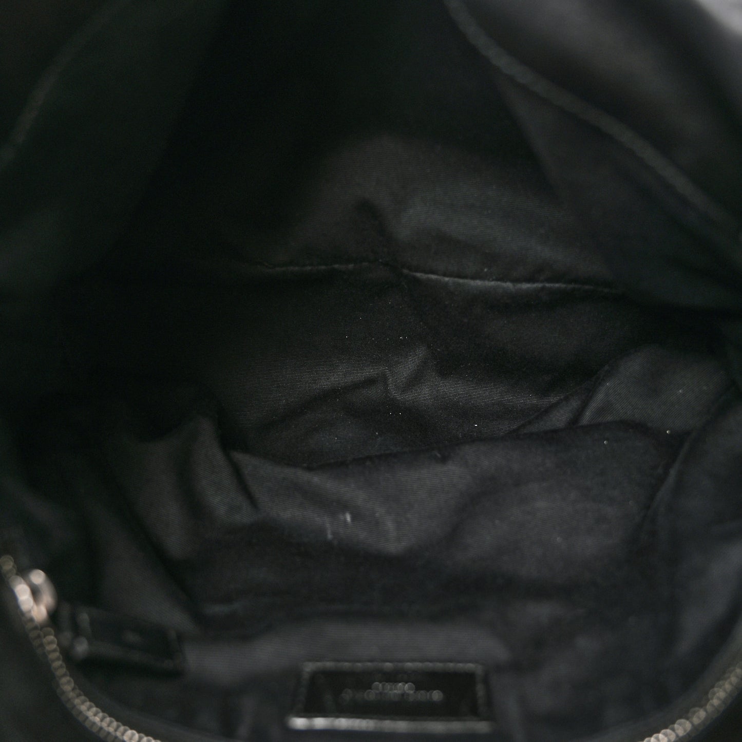 Lambskin Quilted Medium Loulou Puffer Monogram Chain Satchel Black