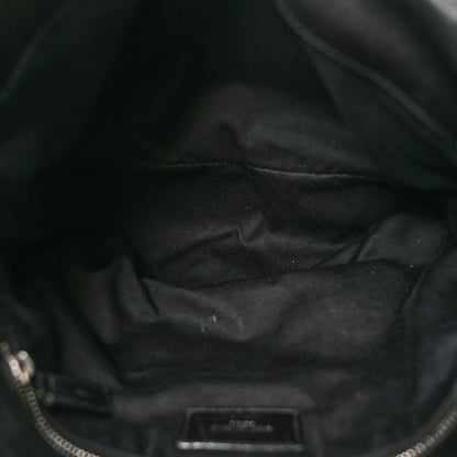Saint Laurent Lambskin Quilted Medium Loulou Puffer Monogram Chain Satchel Black 5 of 10