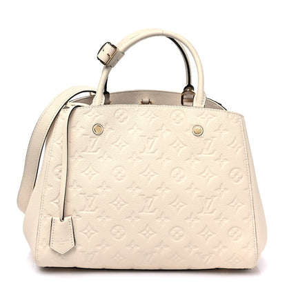 Louis Vuitton Empreinte Montaigne MM Creme 1 of 14
