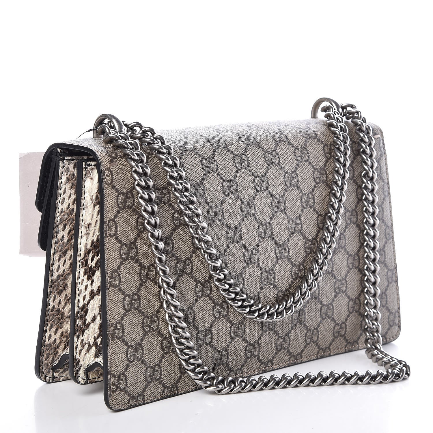 Gucci GG Supreme Monogram Elaphe Elephant Embroidered Small Dionysus Shoulder Bag 4 of 11