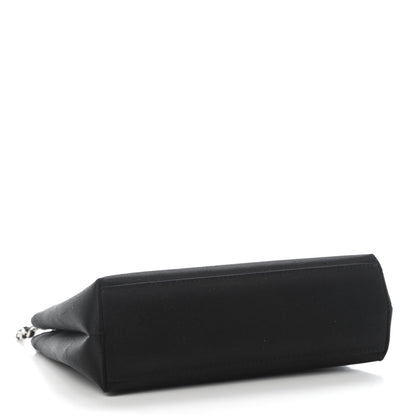 Chanel Satin Evening Bag Black 4 of 9