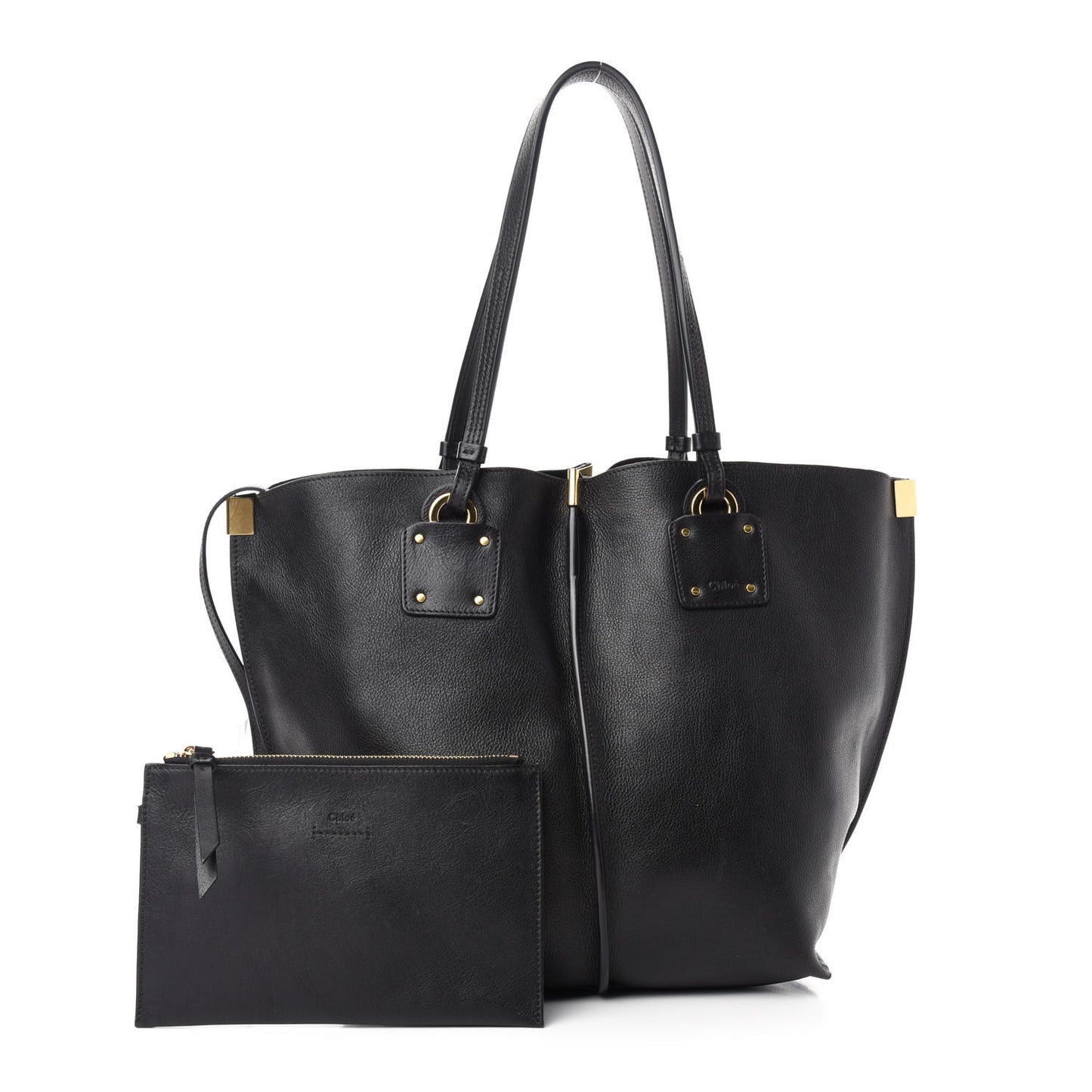 Smooth Calfskin Medium Vick Tote Black