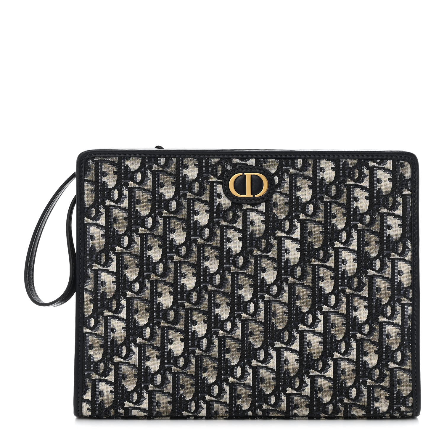 Christian Dior Oblique 30 Montaigne Pouch Blue 1 of 12
