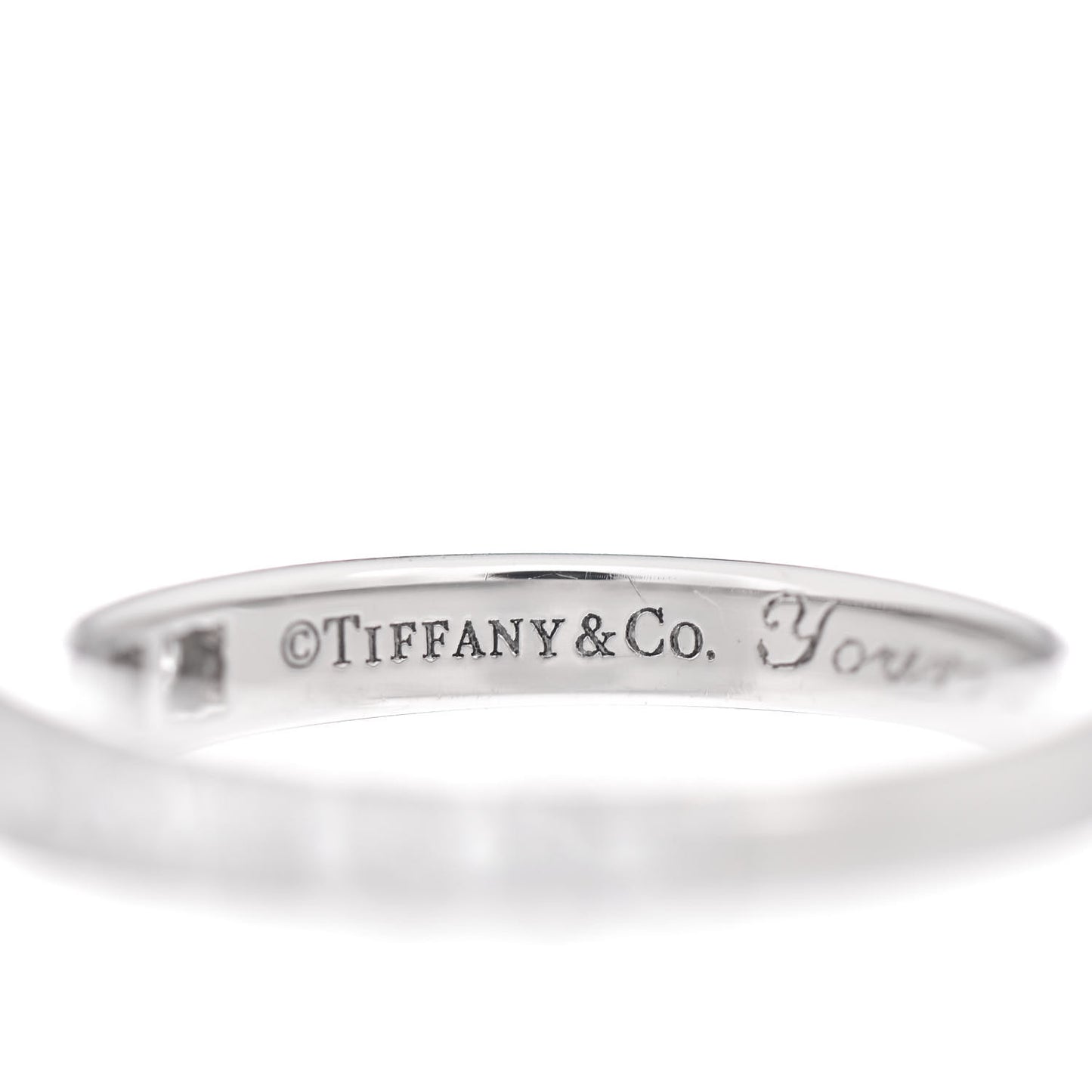 Platinum Diamond .33ctw Half Circle Wedding Band Ring 51 5.75