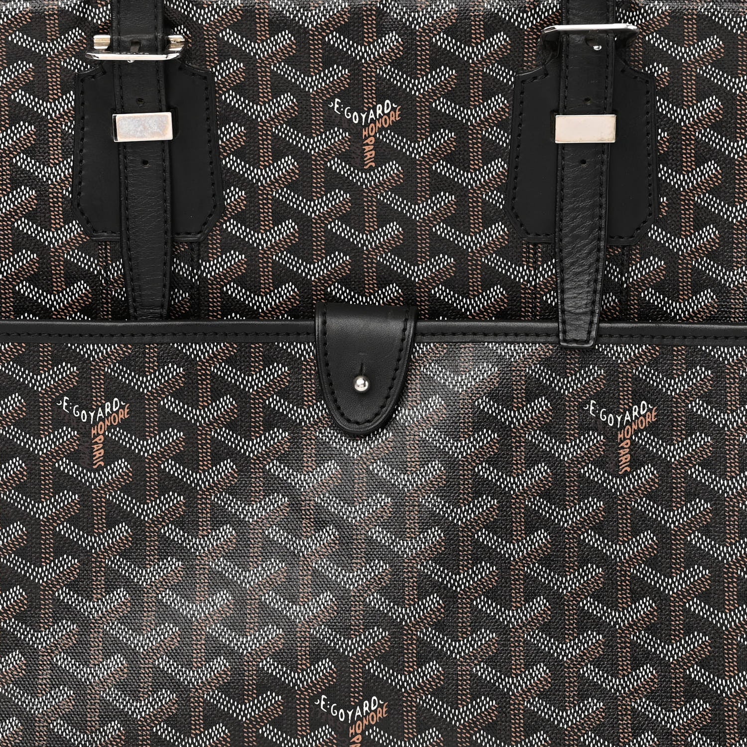 Goyard Goyardine Ambassade MM Briefcase Black 7 of 10