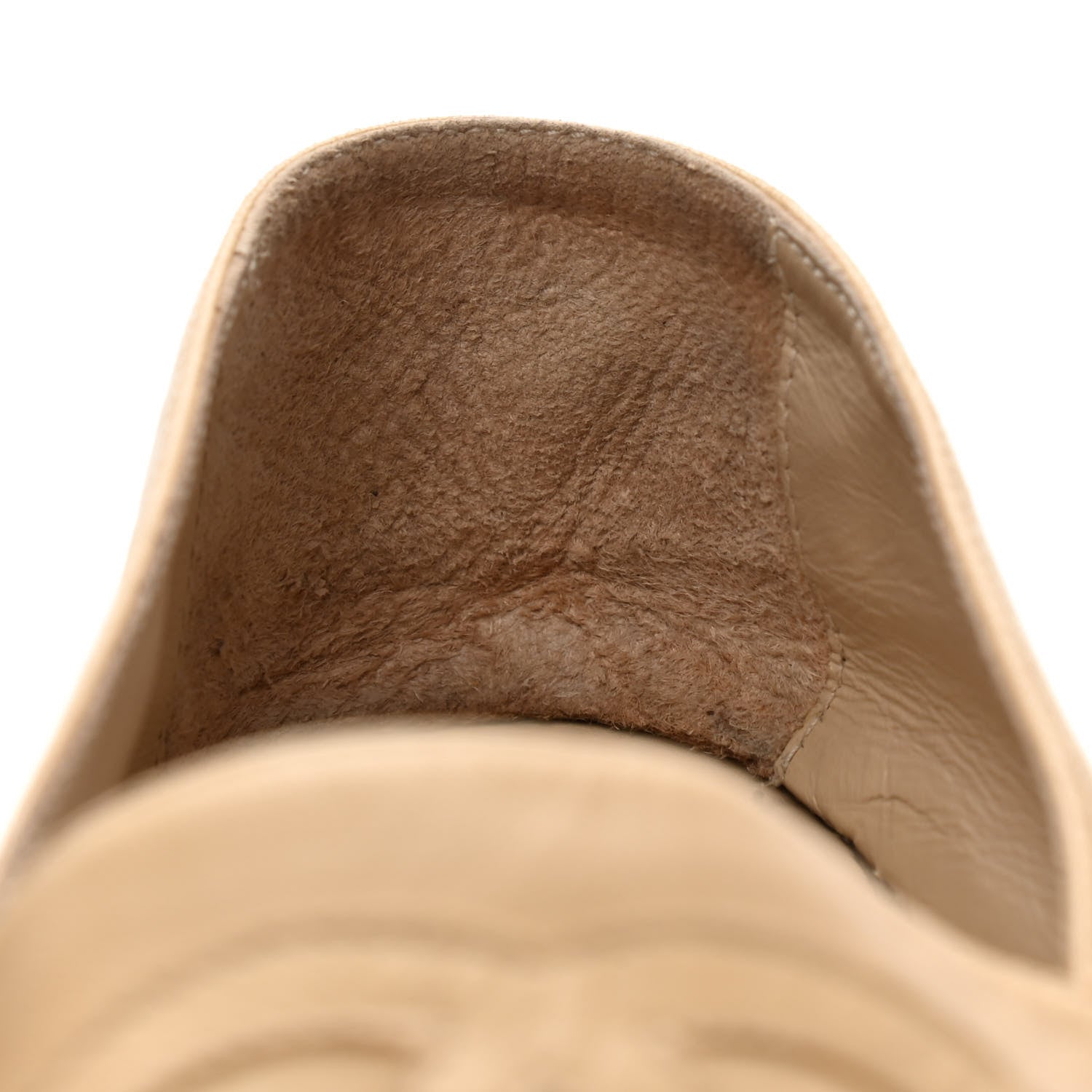 Chanel Lambskin CC Espadrilles 38 Beige Black 10 of 15