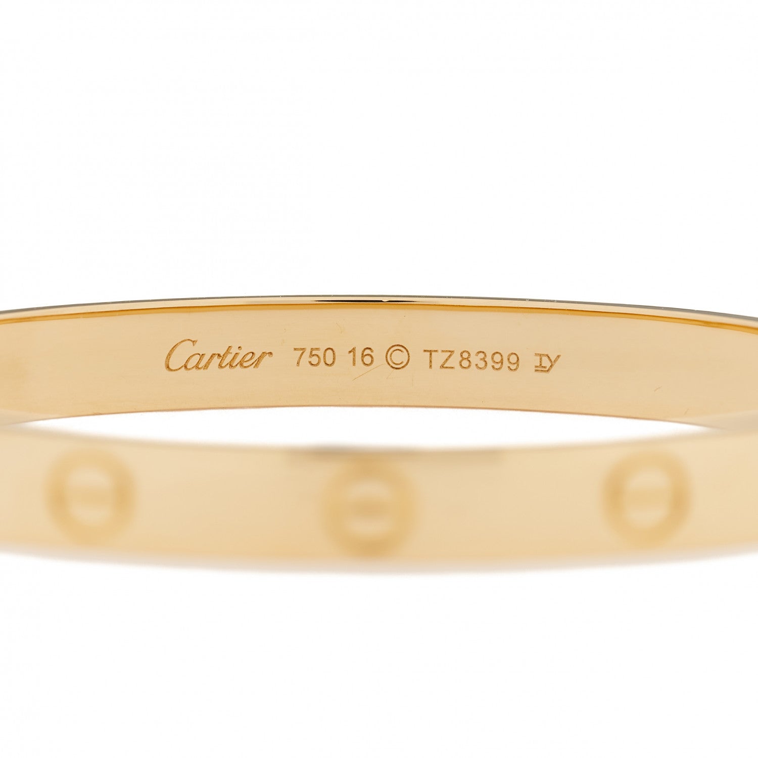Cartier 18K Yellow Gold LOVE Bracelet 16 3 of 5