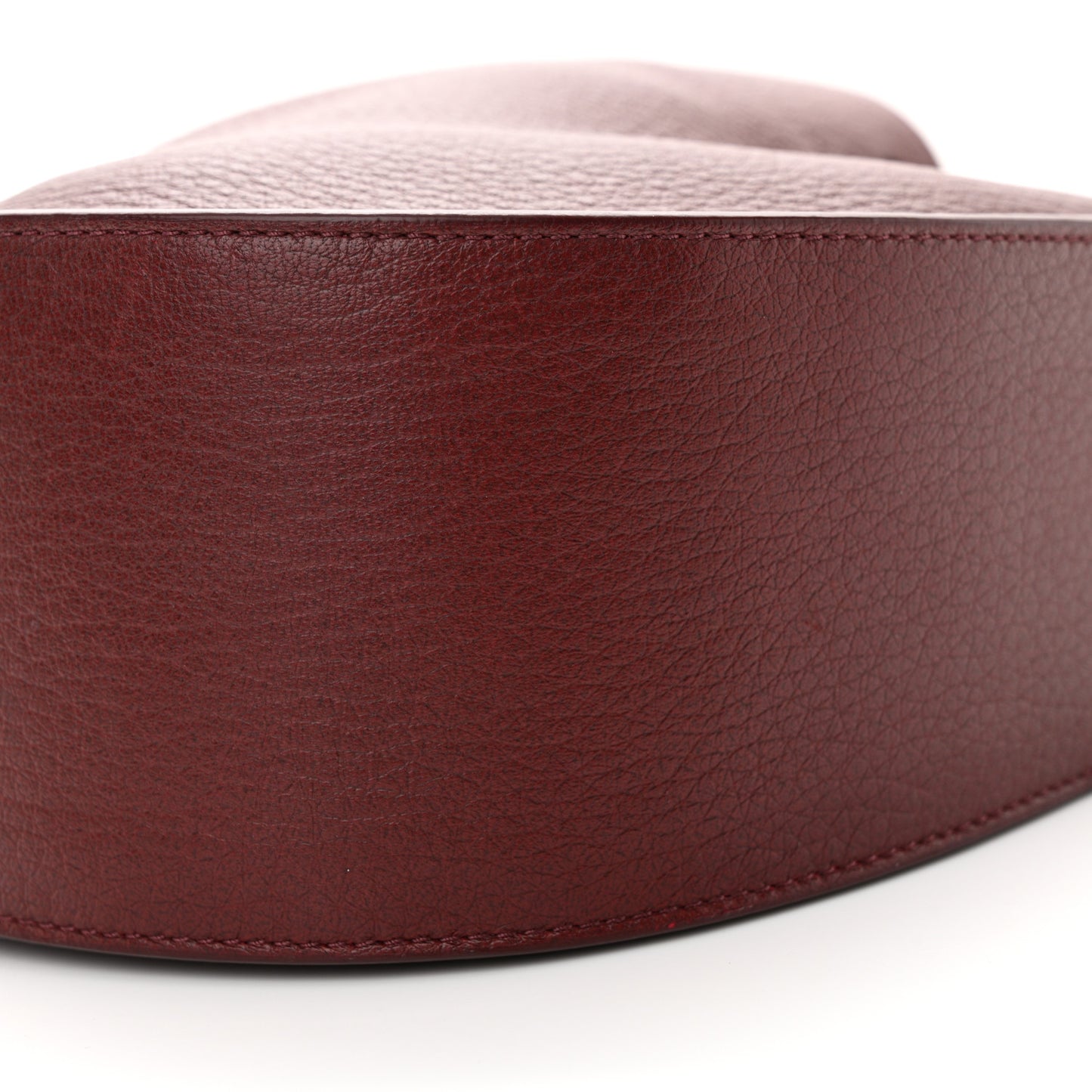 Deerskin Drawstring Pouch Burgundy