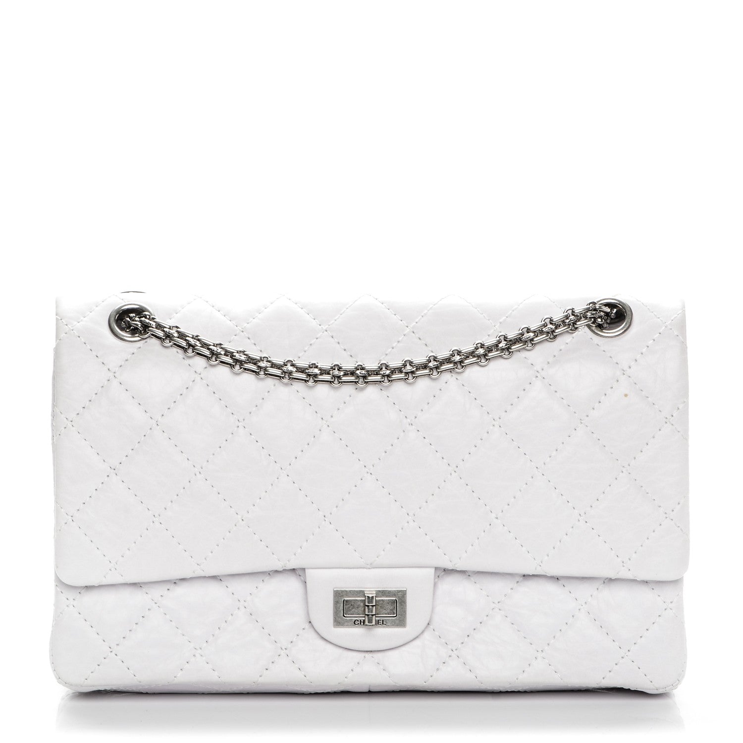 Chanel Aged Calfskin 50th Anniversary 2.55 Reissue 226 White 1 of 9