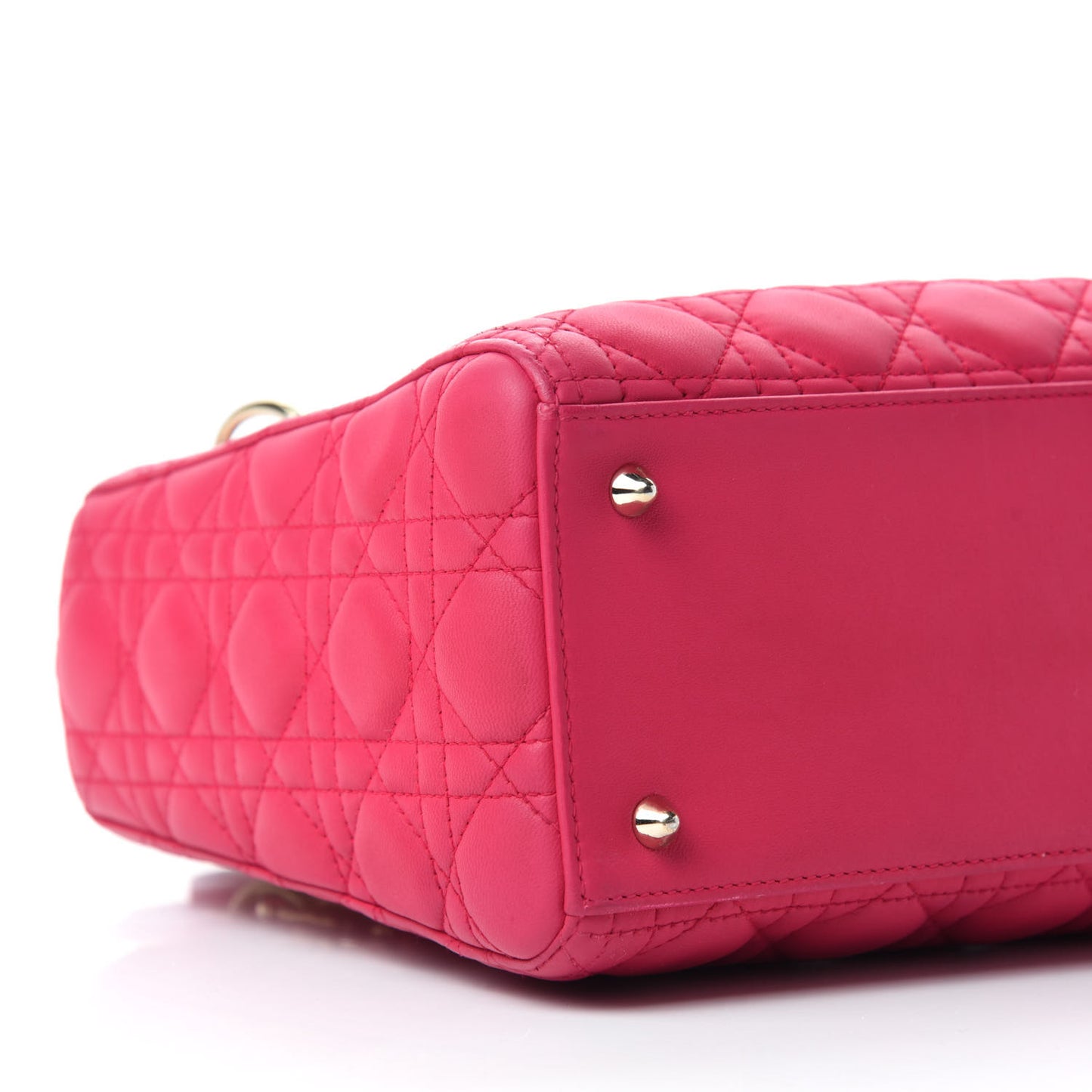 Lambskin Cannage Medium Lady Dior Pink