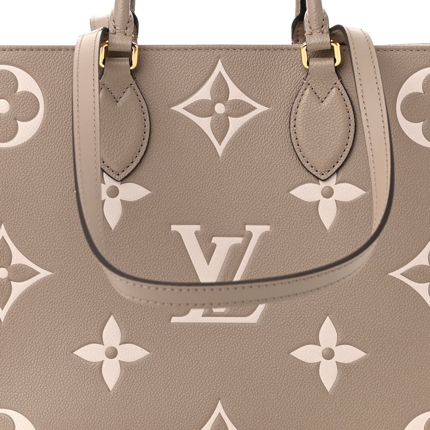 Louis Vuitton Empreinte Monogram Giant Onthego MM Tourterelle Creme 8 of 10