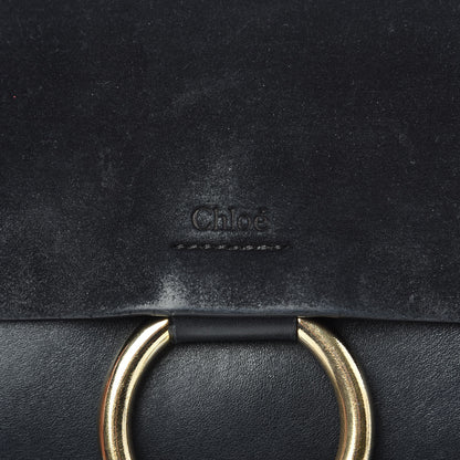 Chloe Suede Calfskin Small Faye Shoulder Bag Black 6 of 13