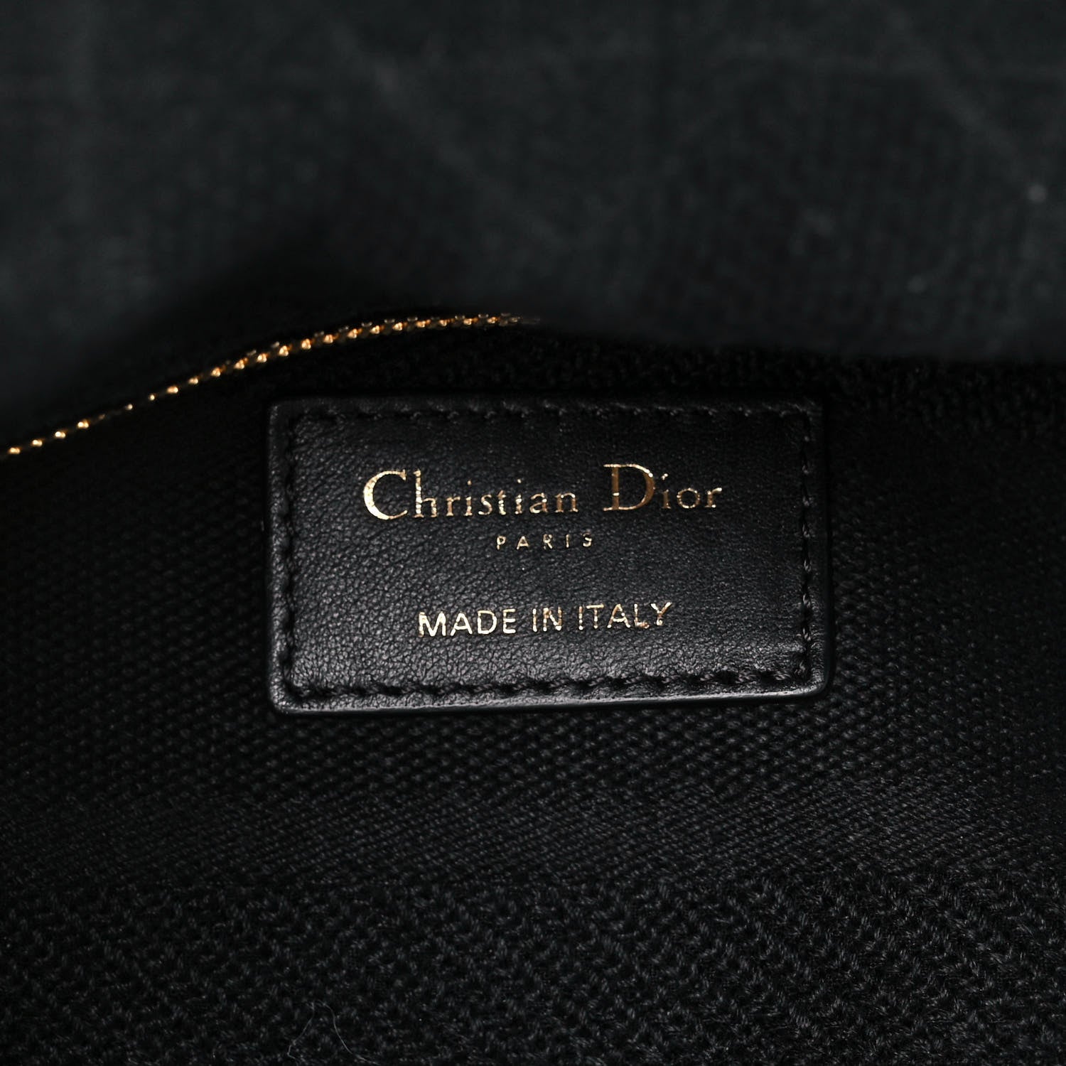 Christian Dior Canvas Embroidered Cannage Medium Lady D-Lite Black 10 of 14
