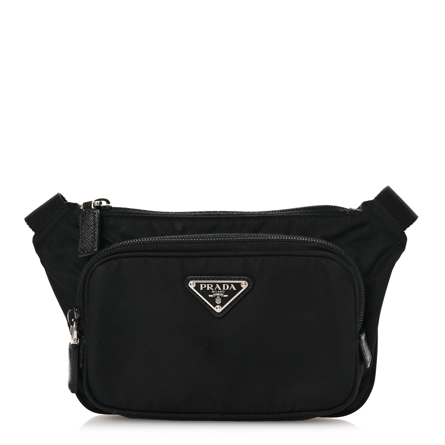Prada Tessuto Nylon Belt Bag Black 1 of 12