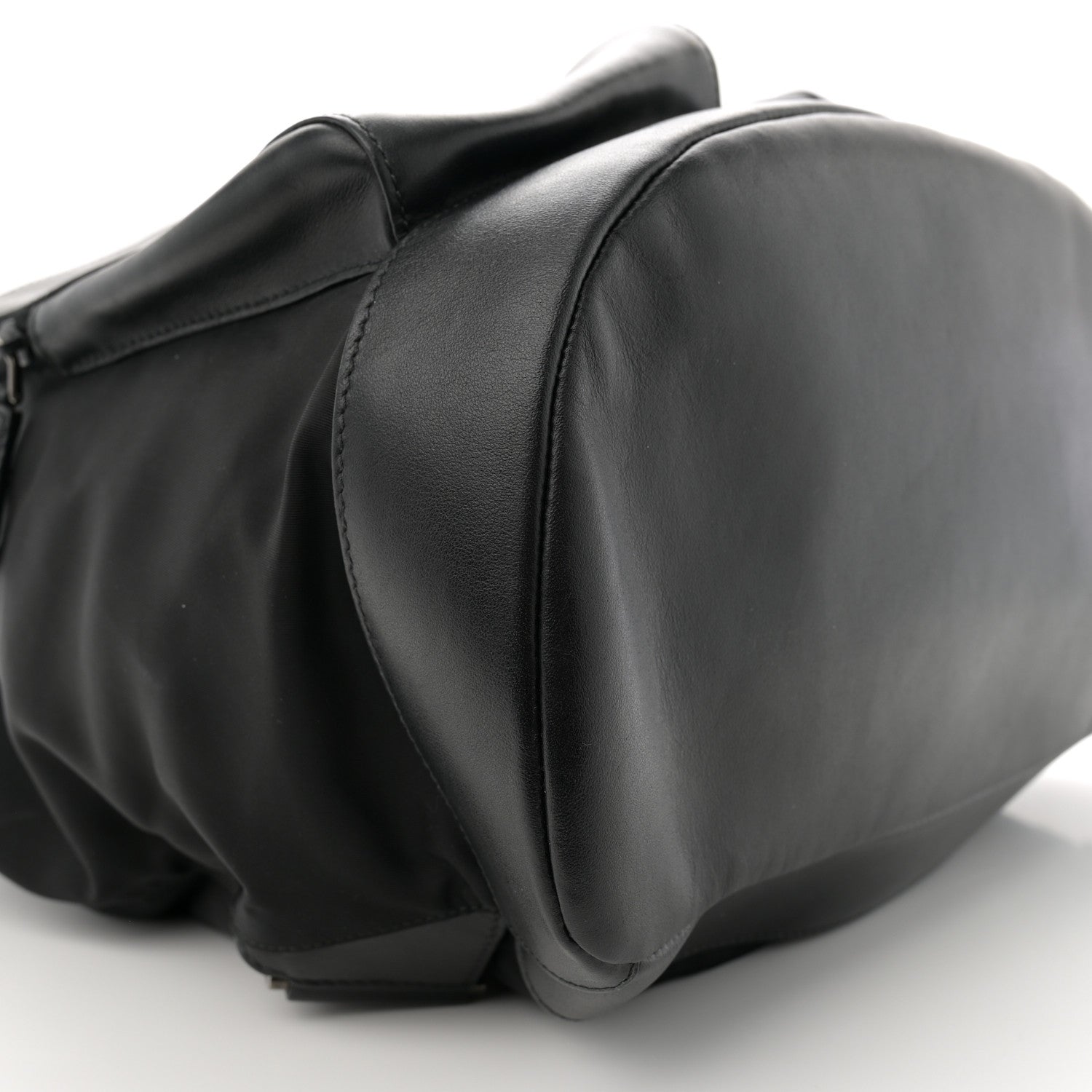 Prada Tessuto Nylon Soft Calfskin Pocket Backpack Black 9 of 11