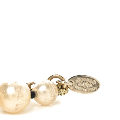 Chanel Painted Pearl CC Short Necklace Black Gold 8 of 8