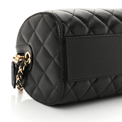 Chanel Caviar Quilted Classic Clutch With Chain Black 9 of 11
