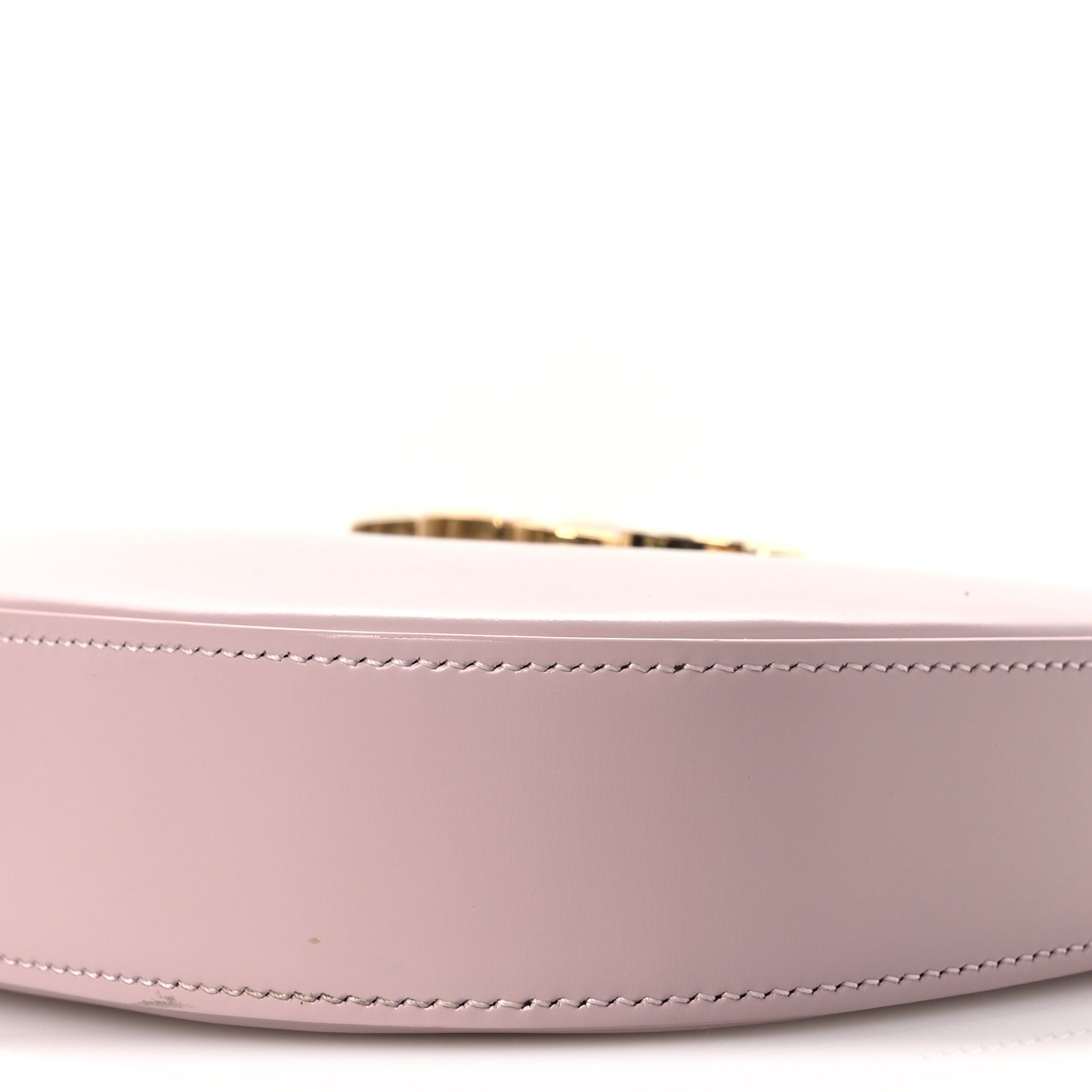 Shiny Calfskin Medium Tilly Triomphe Shoulder Bag Bleached Pink